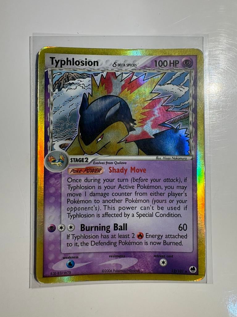 Typhlosion Delta Species Holo 12/101 (2006) Pokémon kaart, Ophalen of Verzenden