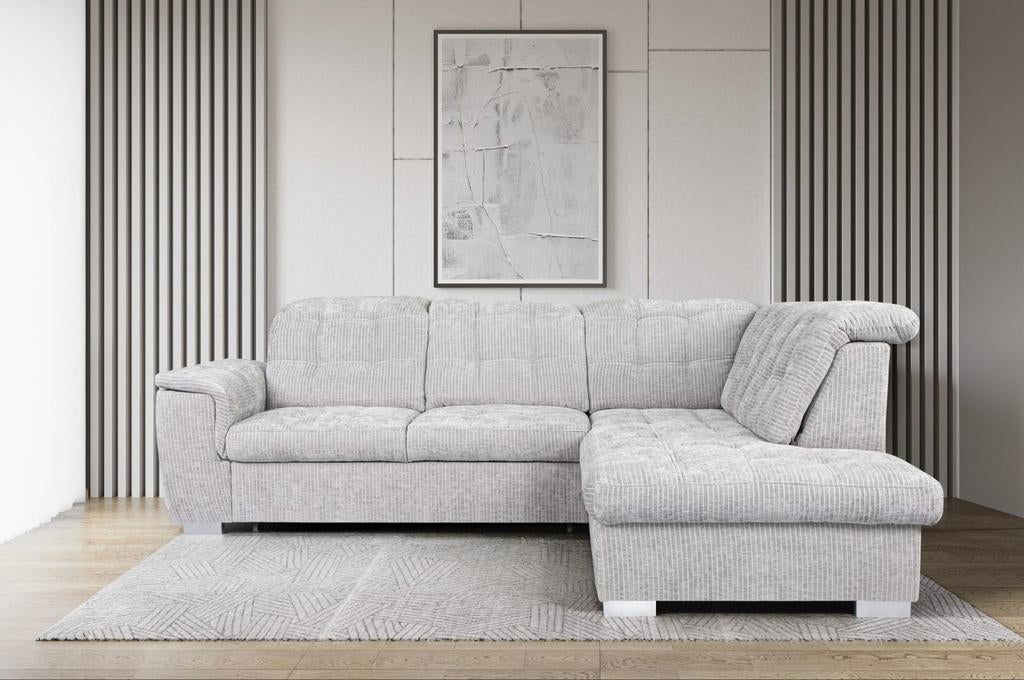 Nieuwe hoekbank met bed en opberg diverse kleuren en stoffen, Ophalen of Verzenden, Nieuw, 150 cm of meer, Vierpersoons of meer