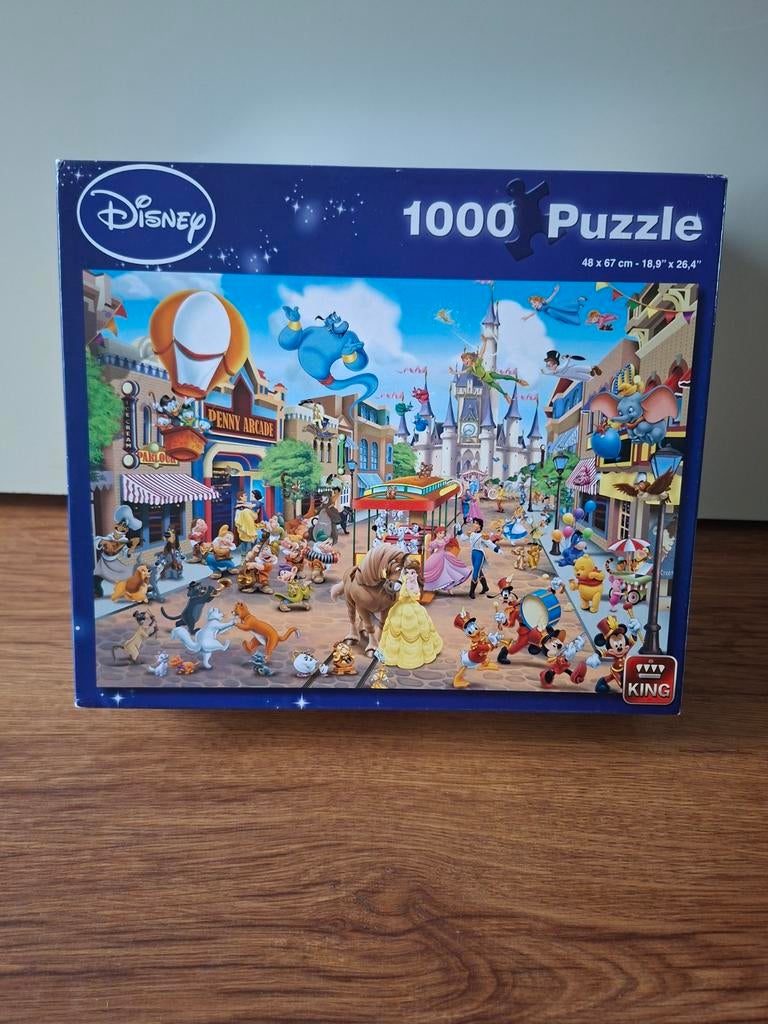 King disney puzzel 1000 stukjes- disneyland, Ophalen of Verzenden, 500 t/m 1500 stukjes, Zo goed als nieuw, Legpuzzel