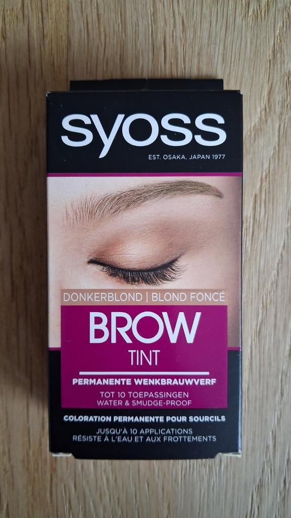 Syoss brow tint donkerblond, Ogen, Bruin, Nieuw, Ophalen of Verzenden