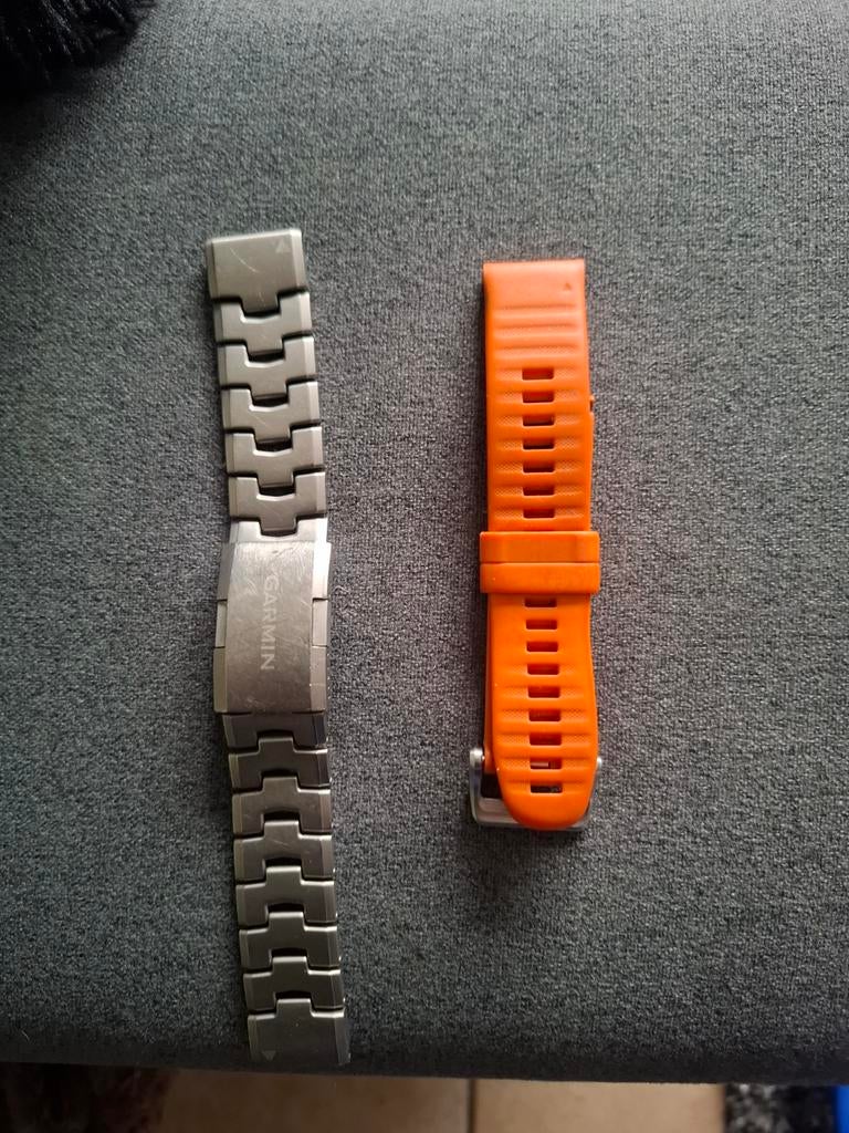 Garmin Horlogebandjes - Staal & Kunststof, Sieraden, Tassen en Uiterlijk, Horloges | Heren, Overige merken, Staal, Gebruikt, Staal
