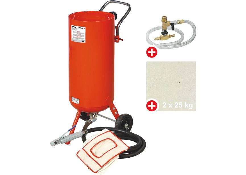 Mobiele straalketel + soda straalkit + 2 zakken straalmiddel, Ophalen, Nieuw