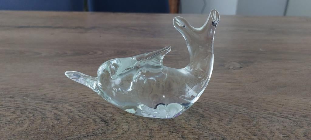 Dolfijn zwaar glas, Ophalen of Verzenden, Zo goed als nieuw, Sieraad of Horloge