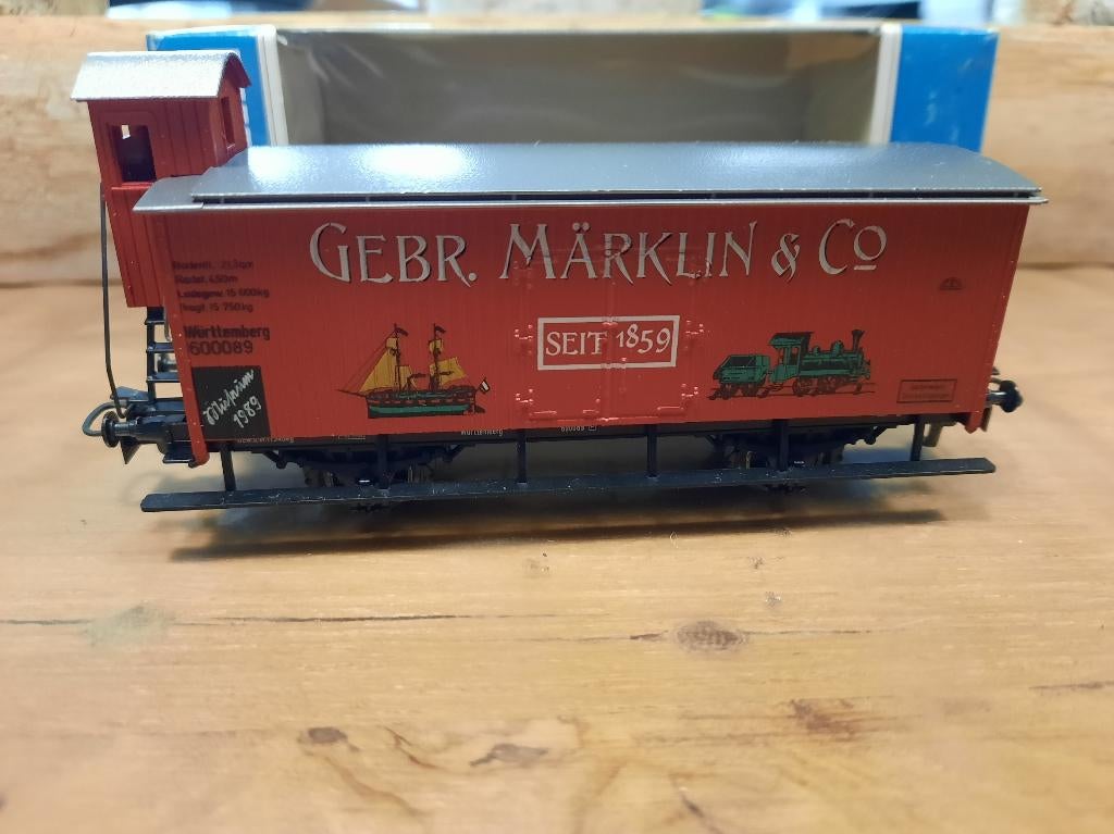 [ W2820 ] Marklin H0  -  Museumwagen 1989, Wisselstroom, Wagon, Ophalen of Verzenden, Zo goed als nieuw
