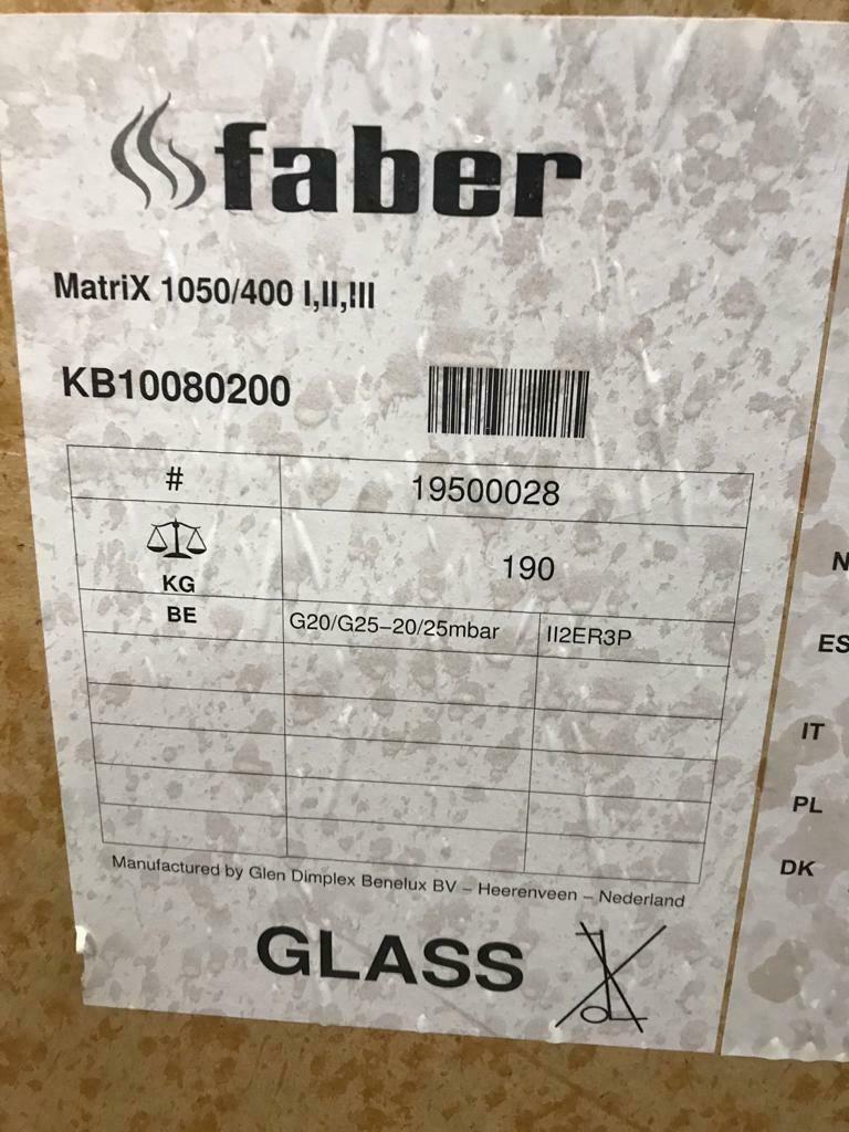 magazijn opruiming!!!! faber matrix 1050/400 1, Ophalen, Nieuw, Gas, Inbouw