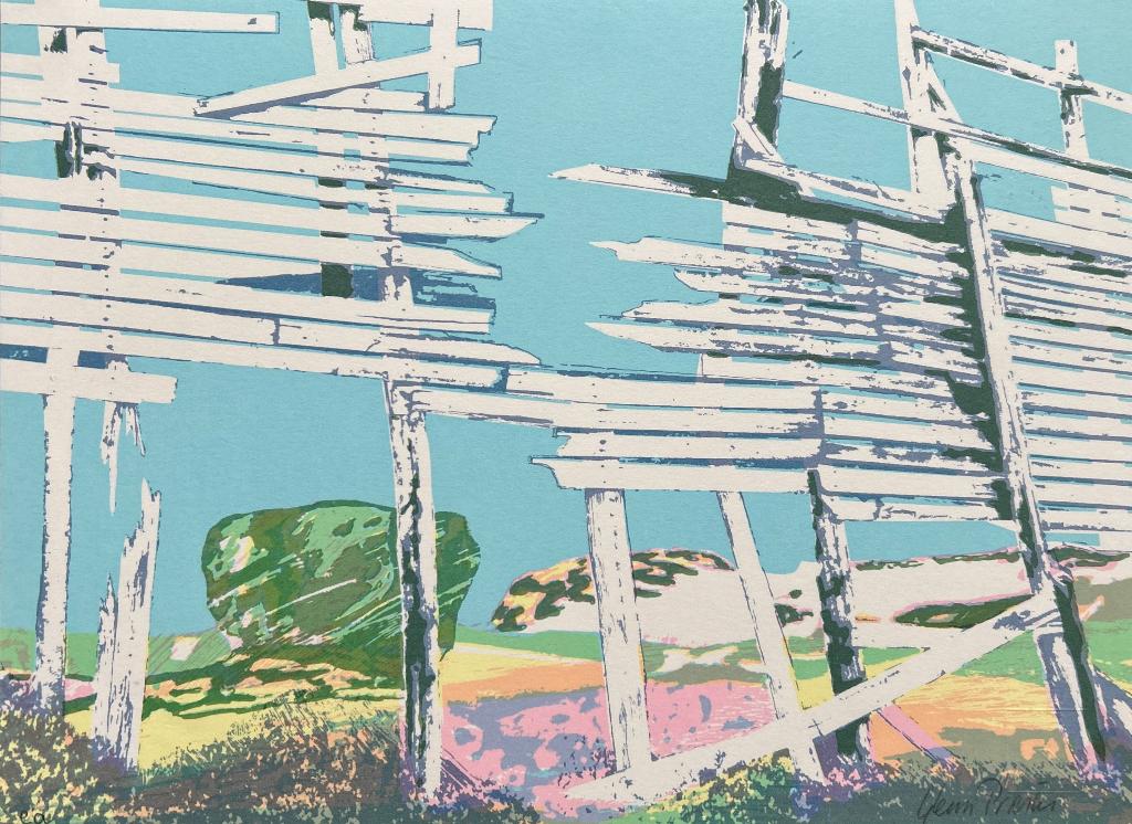 Zeefdruk Glenn Priester, Antiek en Kunst, Verzenden