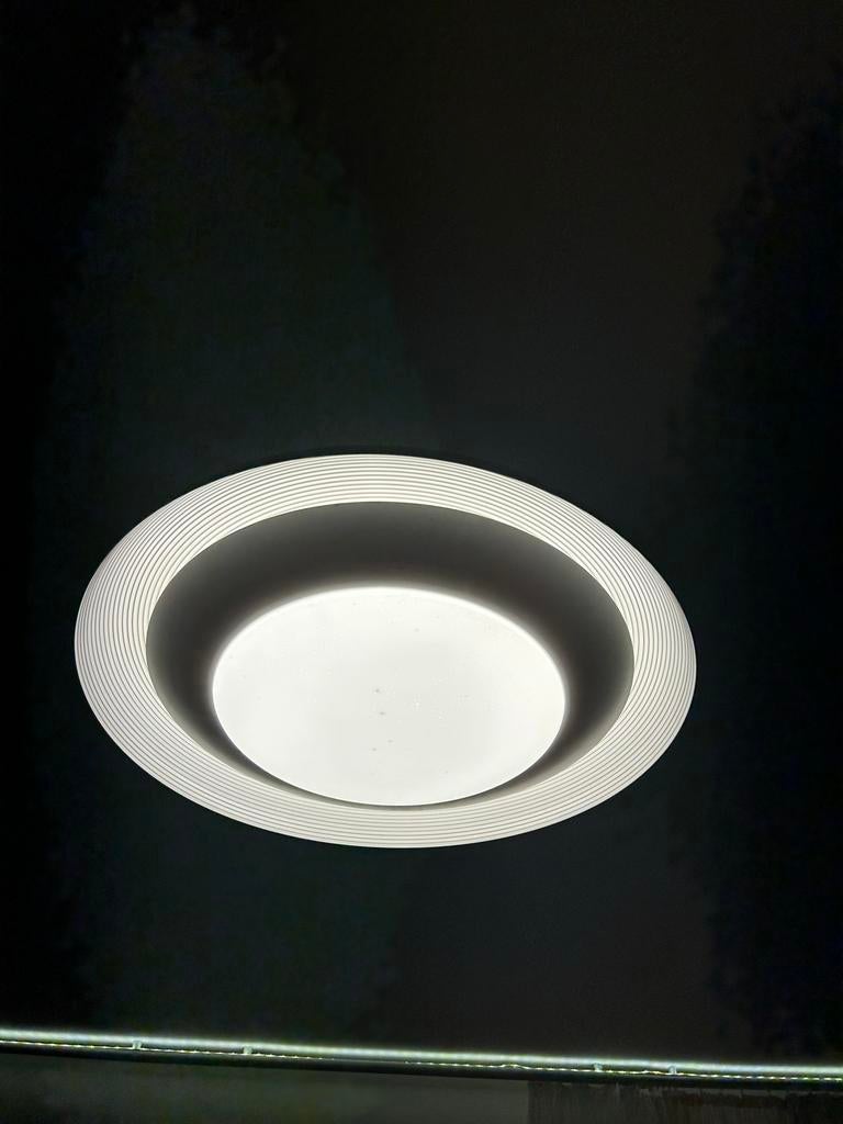 Plafonnière / Plafondlamp Hornbach - Schotelmodel led, Huis en Inrichting, Ophalen of Verzenden, Zo goed als nieuw, Kunststof
