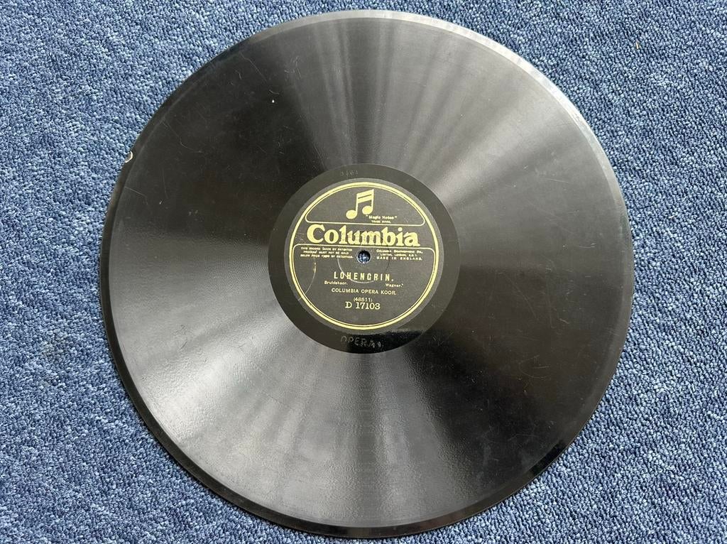 Columbia  schellak 78 toeren grammofoonplaat Wagner opera, Gebruikt, 10 inch, Opera of Operette, Ophalen of Verzenden