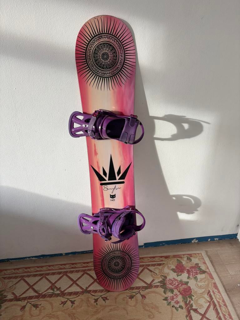 Mooi Snowboard met Bindingen, Sport en Fitness, Snowboarden, Ophalen, Gebruikt, Board