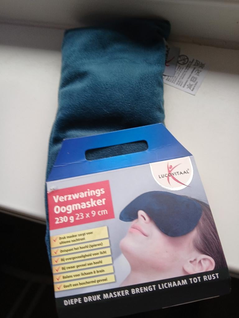 Verzwarings oogmasker lucovital, Ophalen of Verzenden, Nieuw, Overige typen