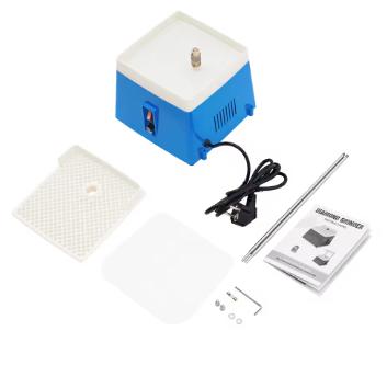 Compacte glasslijpmachine 65 Watt 4200 RPM met slijpschijf, Ophalen of Verzenden, Nieuw, Minder dan 700 watt, Werkbankslijpmachine