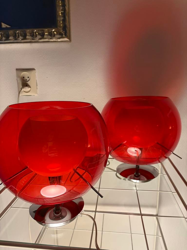 Rossetti Bolla lampen, Huis en Inrichting, Gebruikt, Glas, Minder dan 50 cm, Ophalen