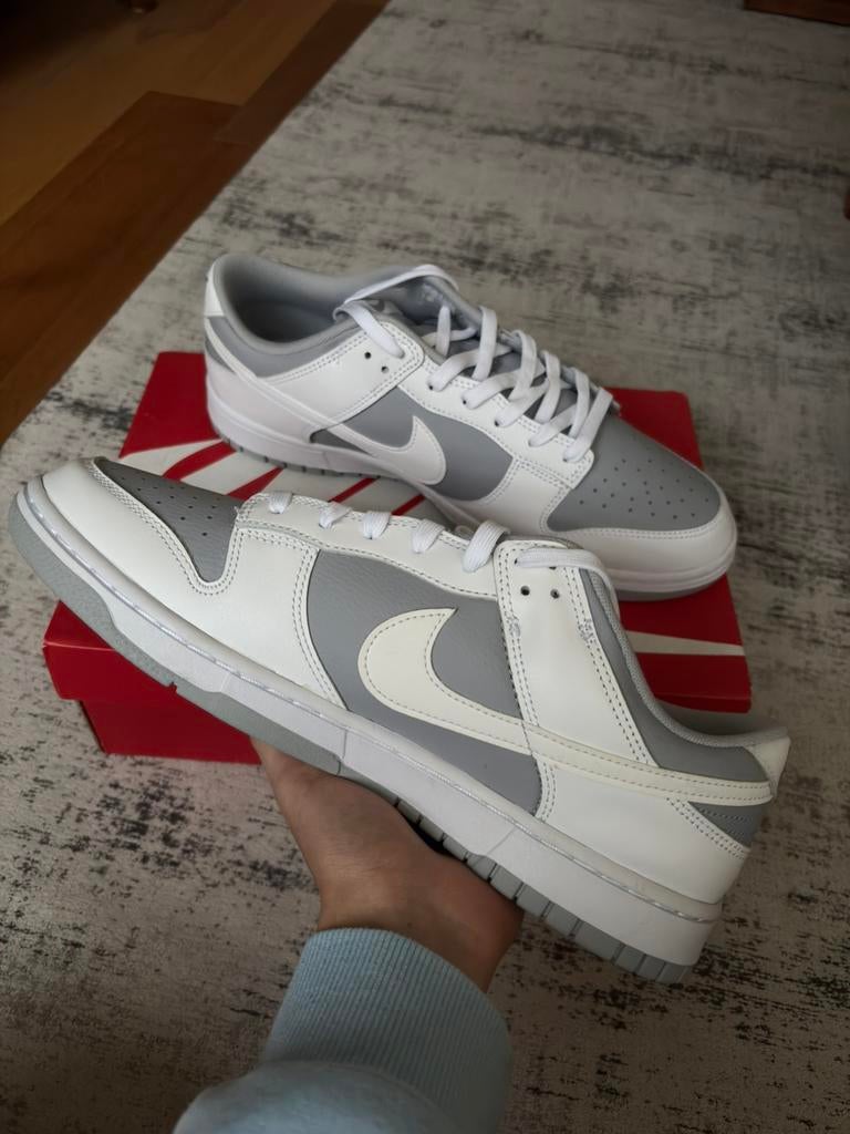 Nike Dunk Low White Grey - 46, Overige kleuren, Nieuw, Ophalen of Verzenden, Sneakers of Gympen