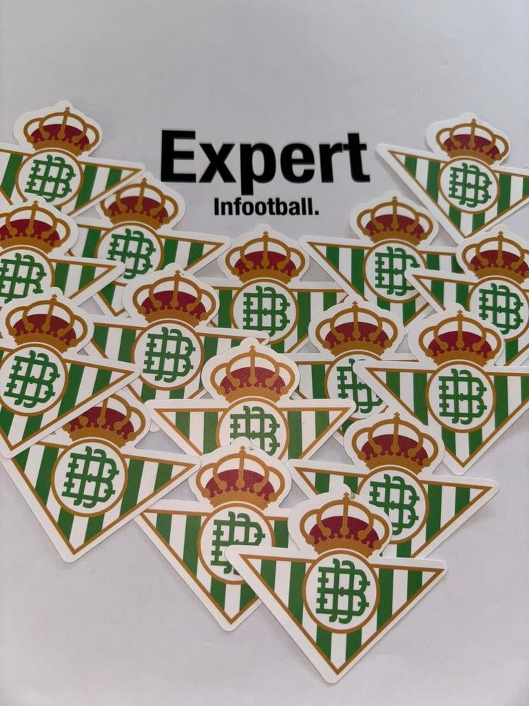 Real betis voetbal logo sticker, Ophalen of Verzenden, Nieuw, Buitenlandse clubs, Poster, Plaatje of Sticker