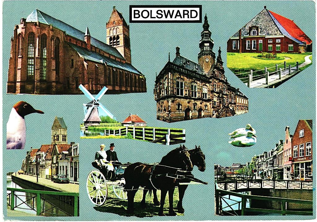 78368	Bolsward	Fr 381	  	  	Gelopen met zegel, Ophalen of Verzenden, 1980 tot heden, Gelopen, Friesland