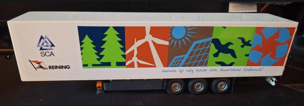 Vrachtwagen trailer SCA, Hobby en Vrije tijd, Modelauto's | 1:18, Ophalen, Gebruikt, Overige typen, Overige merken