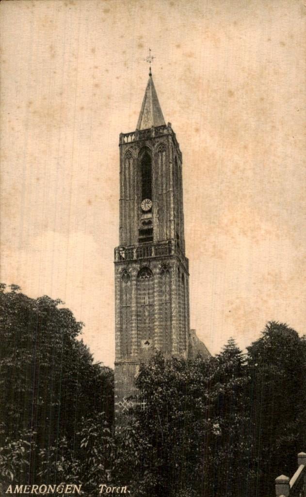 Amerongen- Toren, Ophalen of Verzenden, Voor 1920, Gelopen, Utrecht