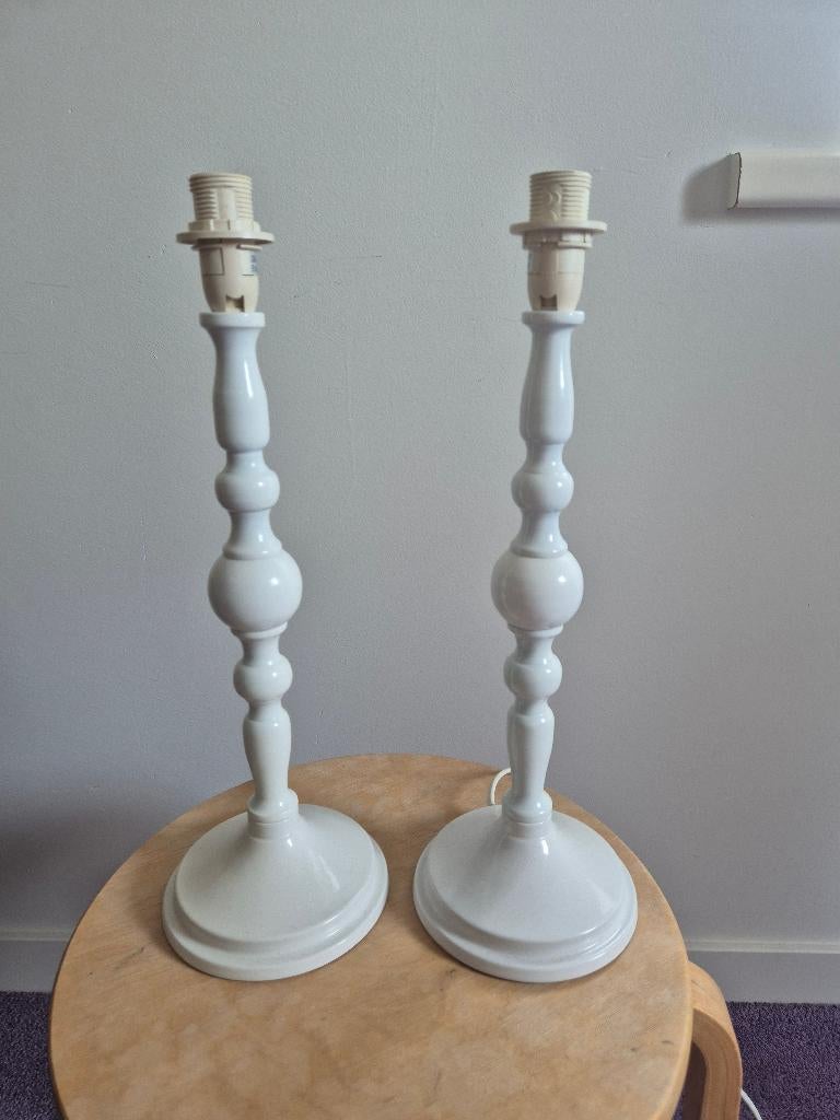 Lampenvoet wit, Ophalen of Verzenden, Gebruikt, Metaal, Minder dan 50 cm