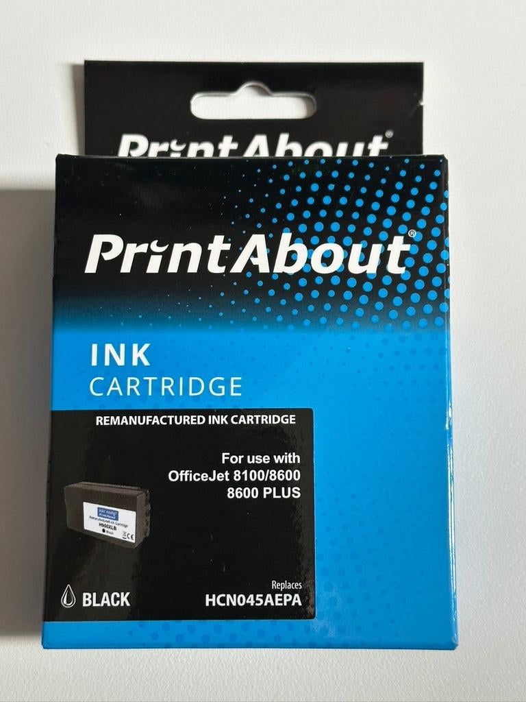 PrintAbout inkt cartridge Zwart Nieuw HP Officejet 81xx/86xx, Ophalen of Verzenden, Nieuw, Cartridge, PrintAbout