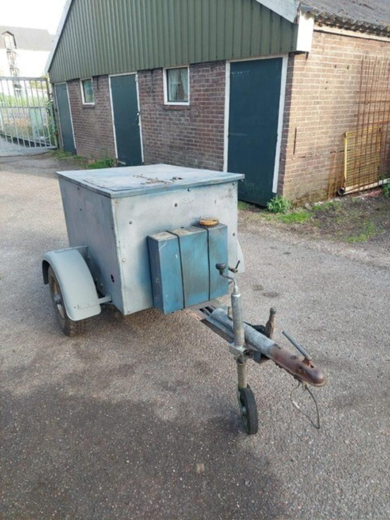 Mobiele luchtcompressorwagen 15 atm. met 1 cyl. Deutz motor, Ophalen, Overige, Grondbewerking