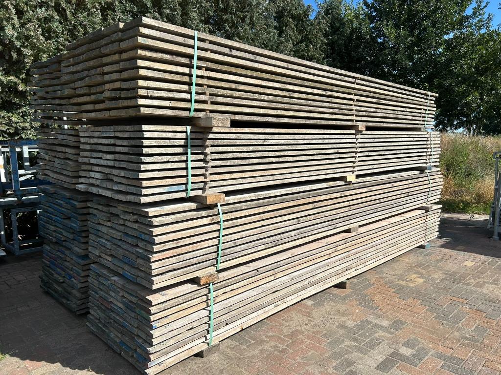 Steigerplanken/steigerplank/steigerhout 5.00M gebruikt, Doe-het-zelf en Verbouw, Overige Doe-het-zelf en Verbouw, Gebruikt, Ophalen