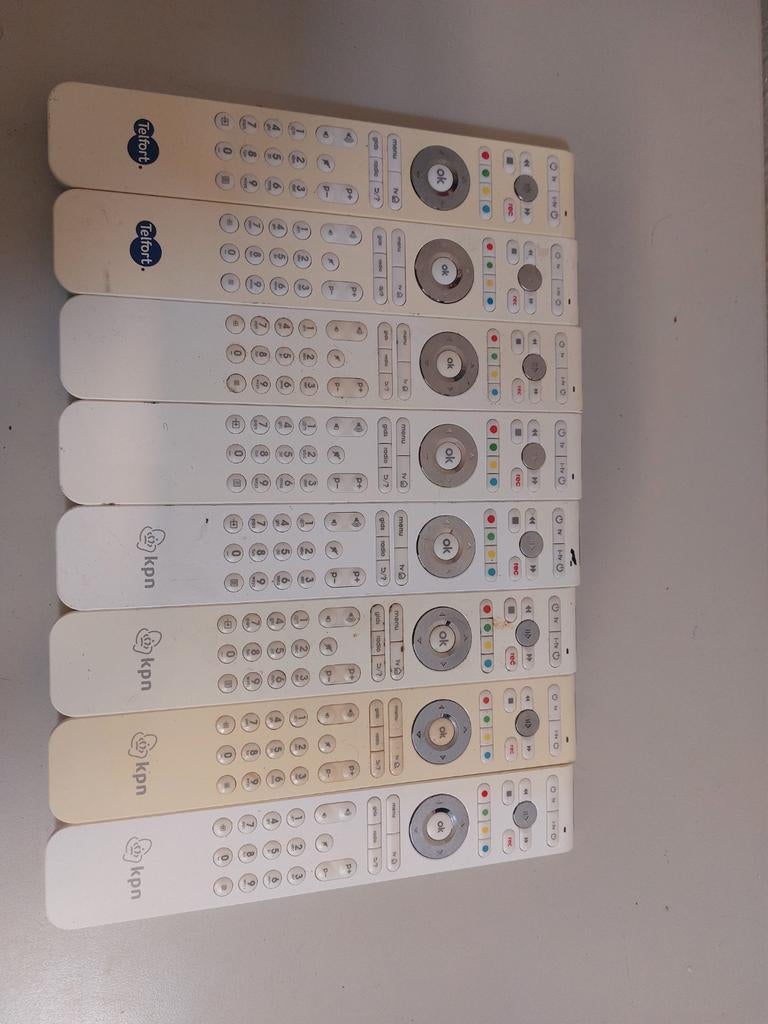 Diverse afstandsbedieningen - KPN & Telfort, Ophalen, Gebruikt, Origineel, Tv