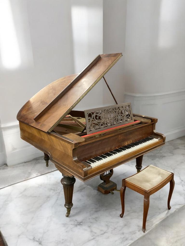 Gaveau vleugel - concertvleugel - piano 9587, Muziek en Instrumenten, Piano's, Gebruikt, Vleugel, Zwart, Ophalen
