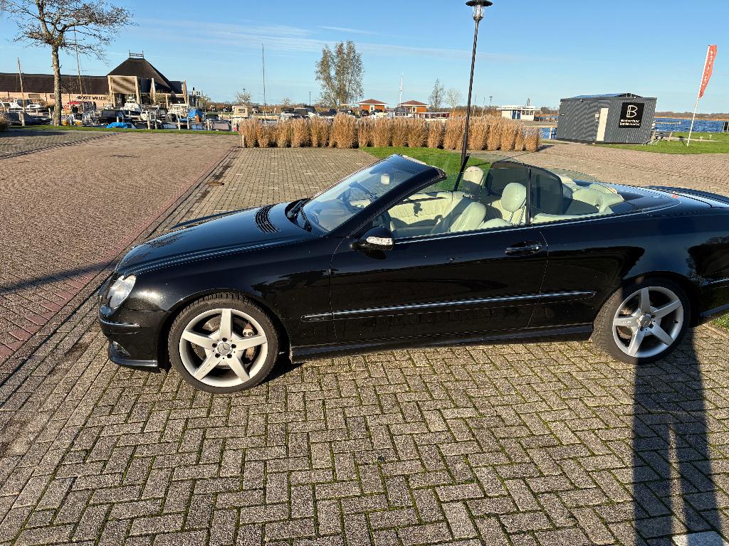 Mercedes CLK 350 Cabrio AMG V6, Keyless, Memory, Nieuw Dak, Auto's, Mercedes-Benz, Automaat, Achterwielaandrijving, Beige, Cabriolet