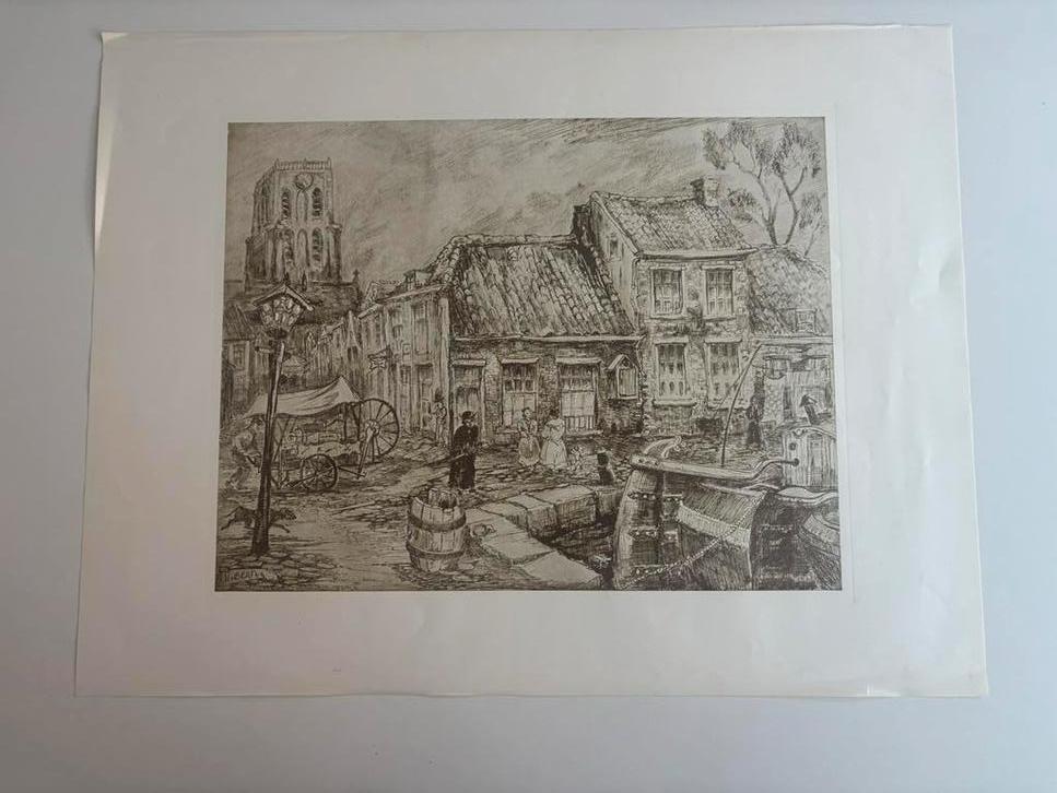 Ets haven -Dortsestraat Geertruidenberg, Antiek en Kunst, Ophalen of Verzenden
