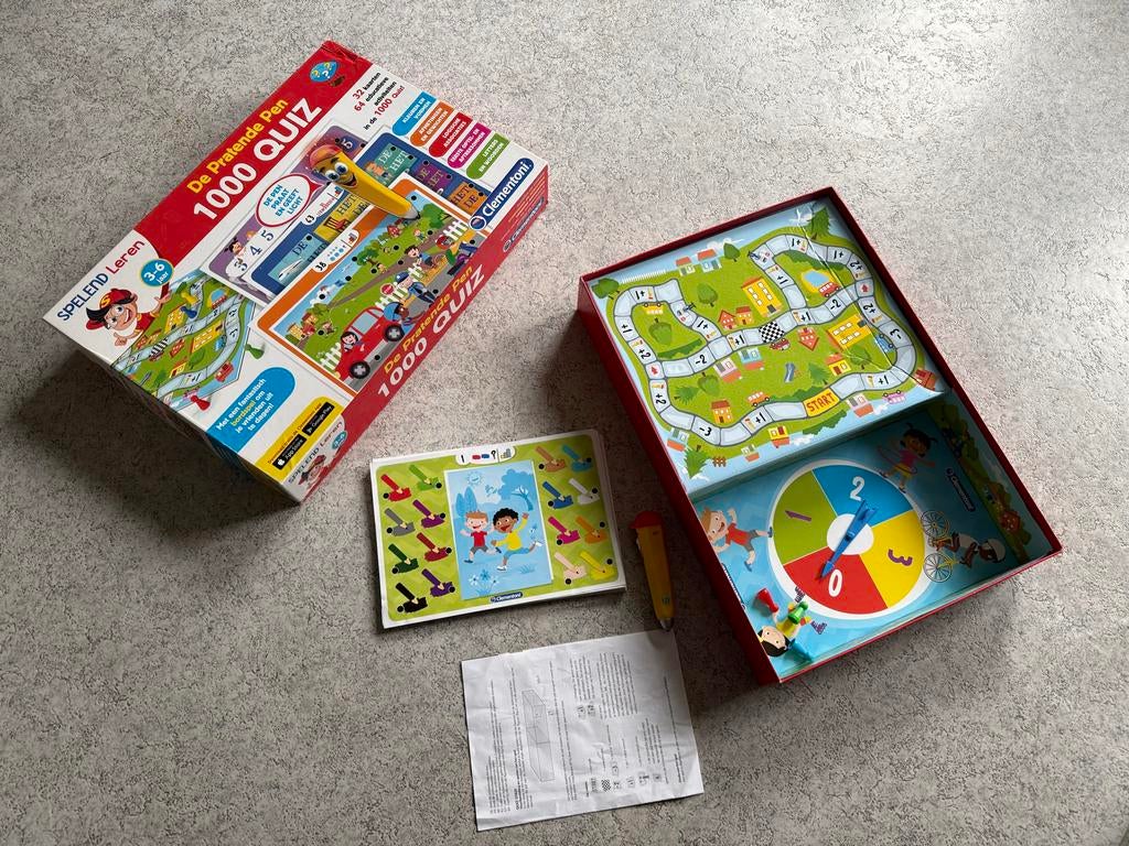 Clementoni Interactieve Pen 1000 Quiz, Kinderen en Baby's, Speelgoed | Educatief en Creatief, Ophalen of Verzenden, Gebruikt, Taal en Lezen