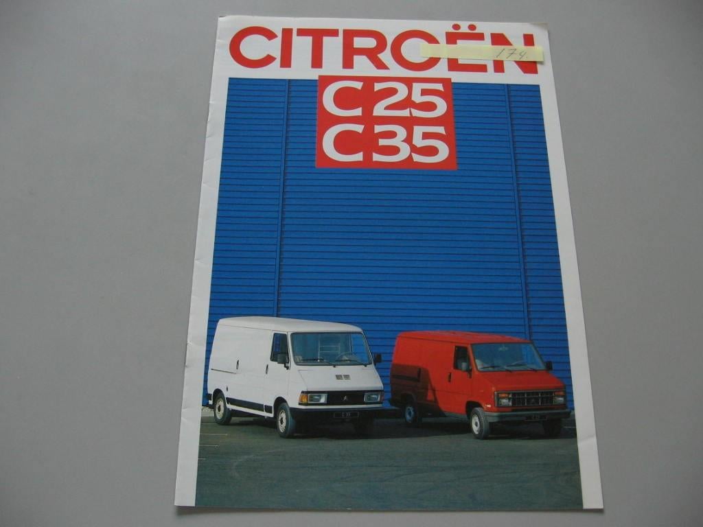 CITR 174 Citroën C 25 en C 35, folder 1987., Boeken, Auto's | Folders en Tijdschriften, Zo goed als nieuw, Citroën, Ophalen of Verzenden