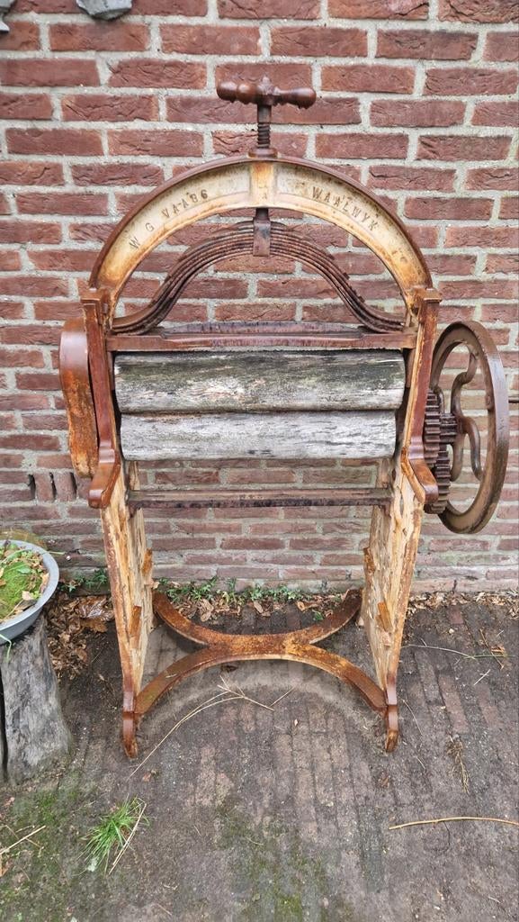 Antieke Wringer Mangel - Decoratief, Ophalen