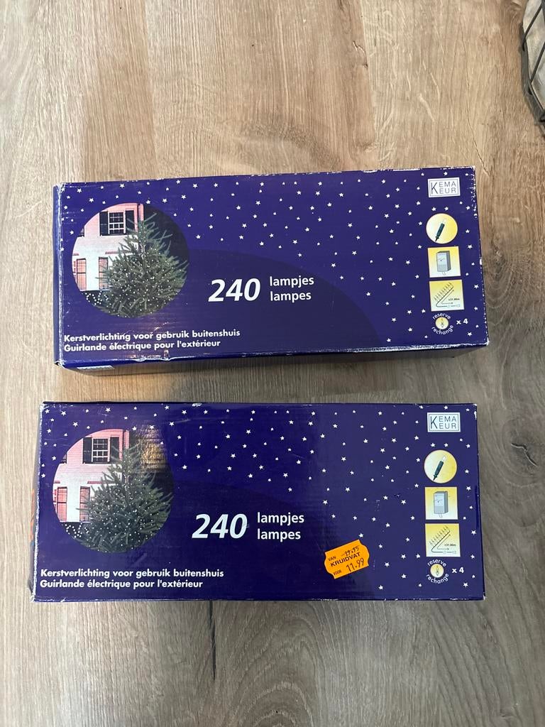 Kerstverlichting 240 lampjes - Nieuw in verpakking, Ophalen, Nieuw, Versiering, Kerst of Sinterklaas