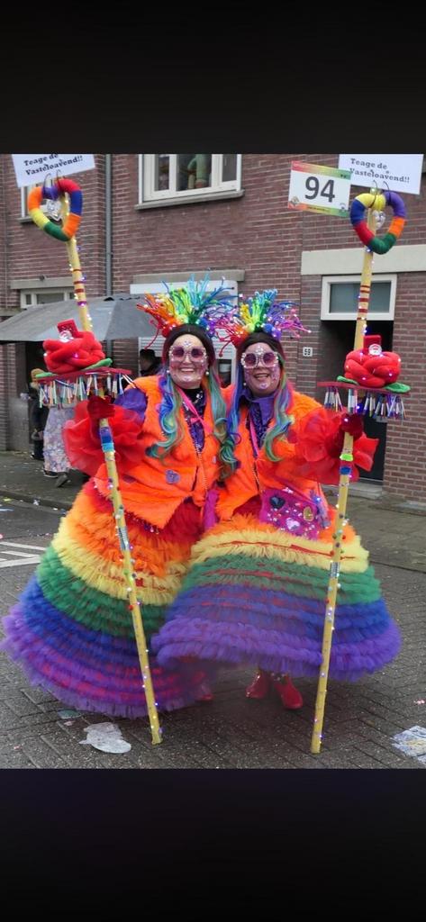 Carnavalskleding - Kleurrijk en uniek!, Carnaval, Maat 42/44 (L), Ophalen of Verzenden, Zo goed als nieuw