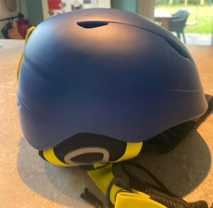 Gratis - Blauwe skihelm - kind L/XL 52-55 cm, Overige merken, Gebruikt, Overige typen, Ophalen of Verzenden