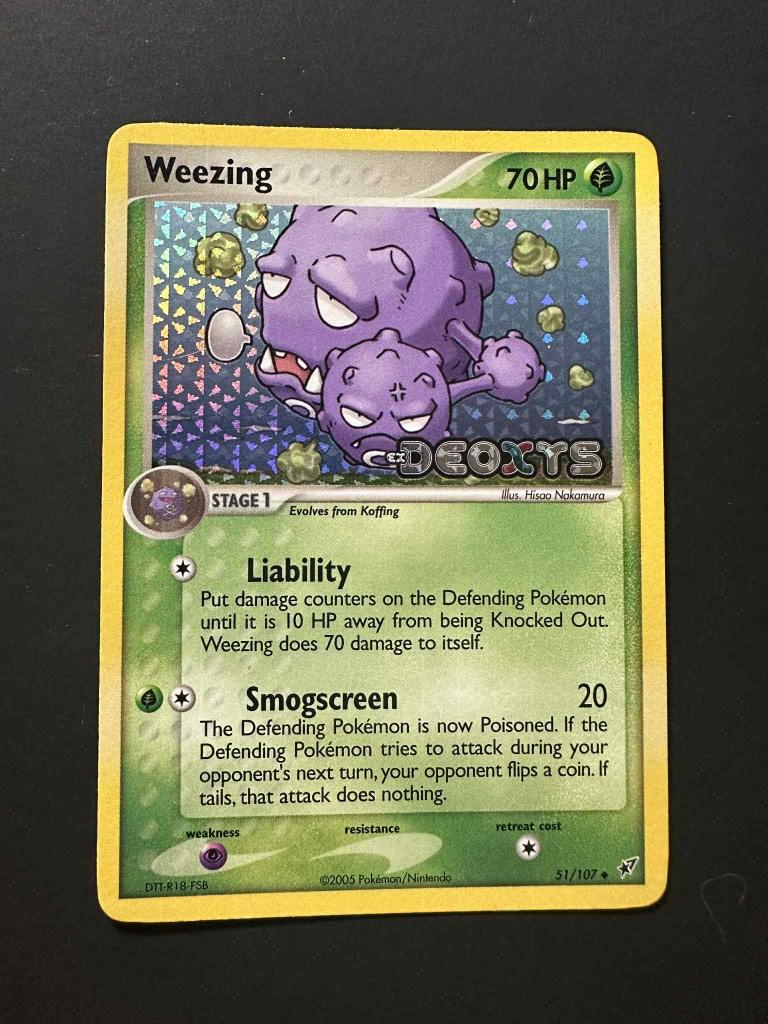 Weezing Deoxys, Ophalen of Verzenden, Gebruikt, Losse kaart, Foil