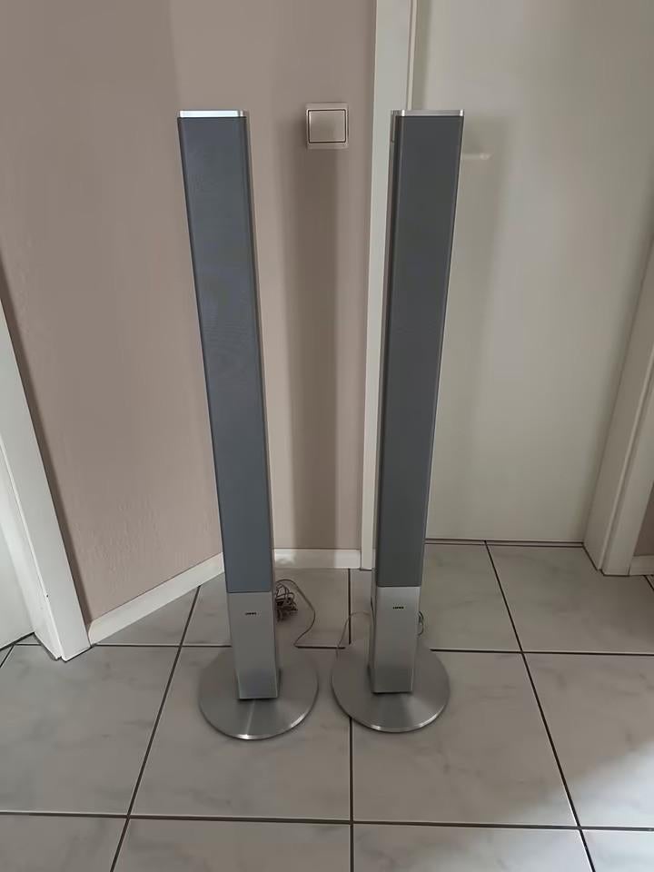loewe L1 speakers top geluid, Audio, Tv en Foto, Luidsprekers, Zo goed als nieuw, 120 watt of meer, Front, Rear of Stereo speakers