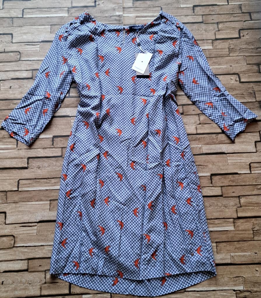 TERRE BLEUE - Prachtig Nieuw Zomerjurkje, maat 44, Maat 42/44 (L), Nieuw, Knielengte, Blauw