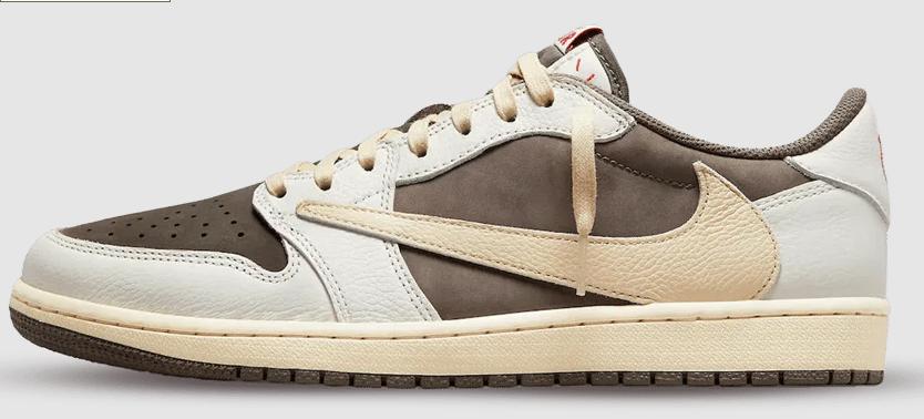 Air Jordan 1 Retro Low OG SP Travis Scott Reverse Mocha, Ophalen, Bruin, Nike, Sneakers of Gympen