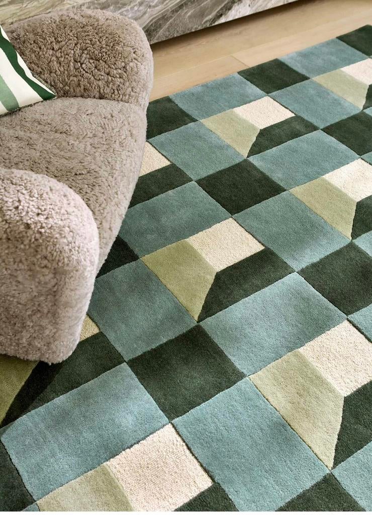 Brink en Campman Harlequin Blocks tapijt 170 x 240, Huis en Inrichting, Stoffering | Tapijten en Kleden, Ophalen, 150 tot 200 cm