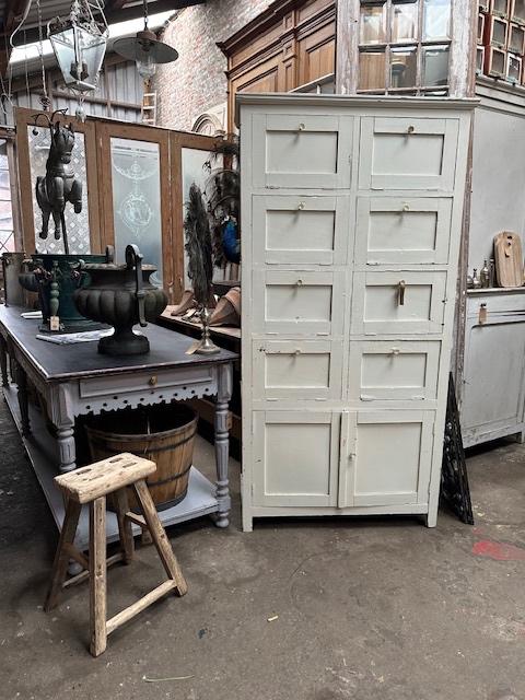 antieke klepkast kast kleppenkast oude stoere kast, Antiek en Kunst, Ophalen of Verzenden