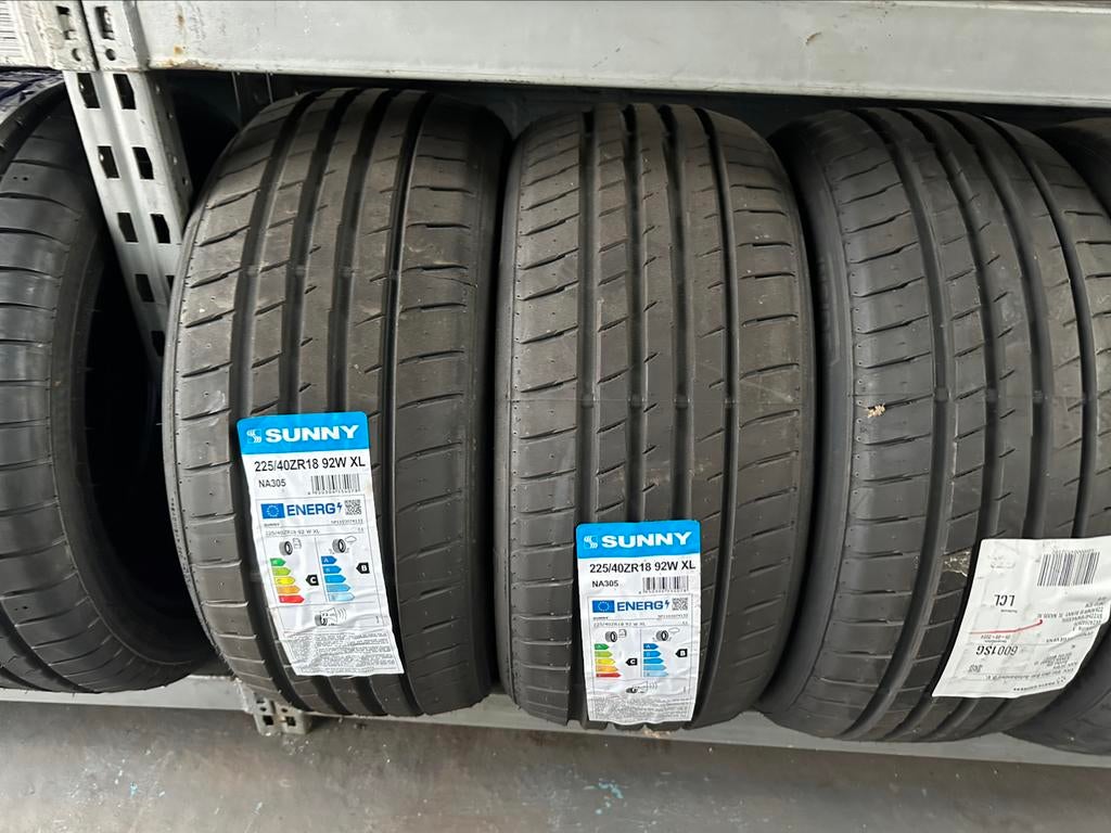 225 40 18 nieuwe zomerbanden €66 per stuk, 285 mm, Nieuw, Band(en), 20 inch