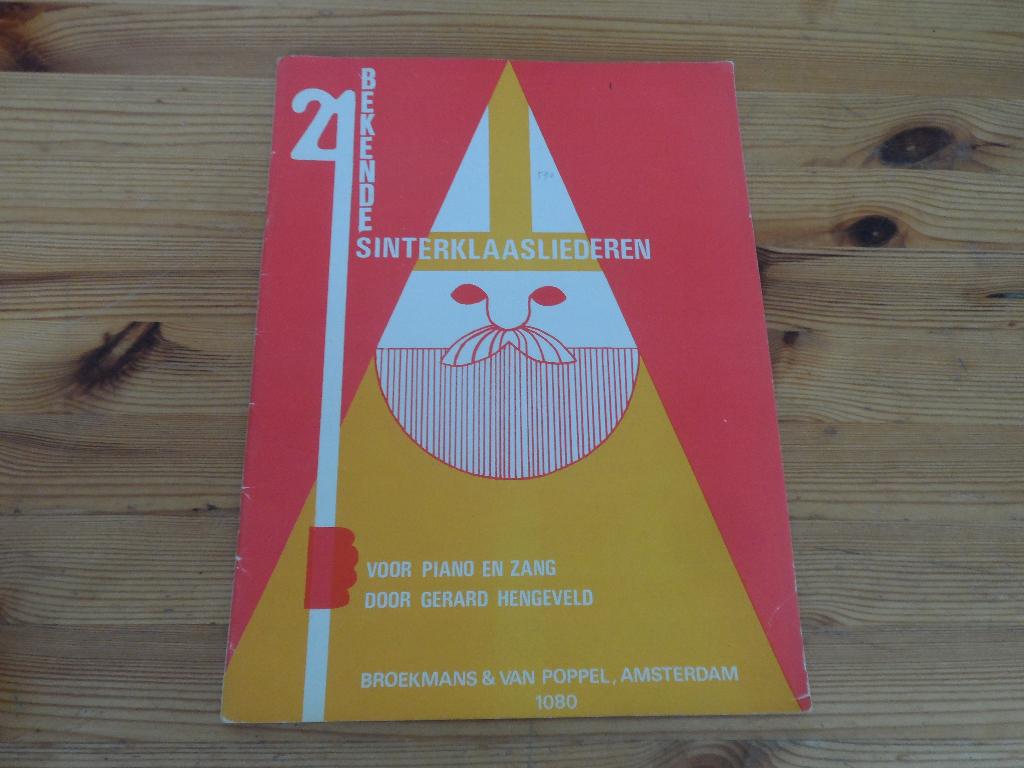 21 bekende sinterklaasliederen - gerard hengeveld, Zang, Ophalen of Verzenden, Zo goed als nieuw, Religie en Gospel