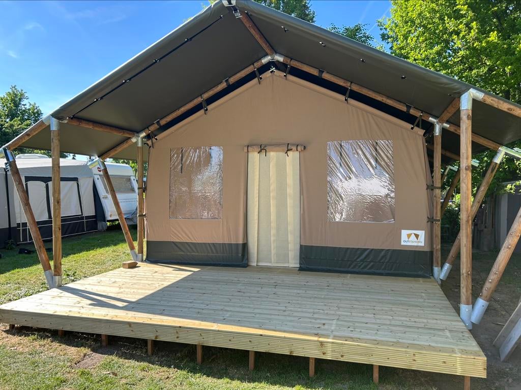 Luxe Safaritent, + VLOER 7 persoons |NIEUW| prijs vanaf, Ophalen of Verzenden, Nieuw, Meer dan 6