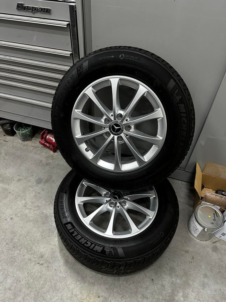 Mercedes GLA velgen 215/65 R17 Michelin winterbanden, Ophalen of Verzenden, Winterbanden, Velg(en)
