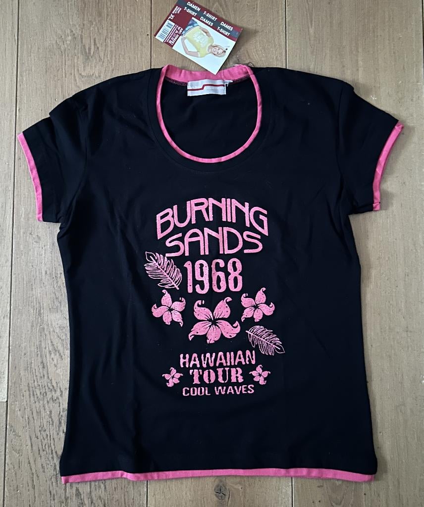 Basic Equipment t-shirt zwart/roze mt XL / 44, Kleding | Dames, Basic Equipment, Zwart, Maat 42/44 (L), Nieuw