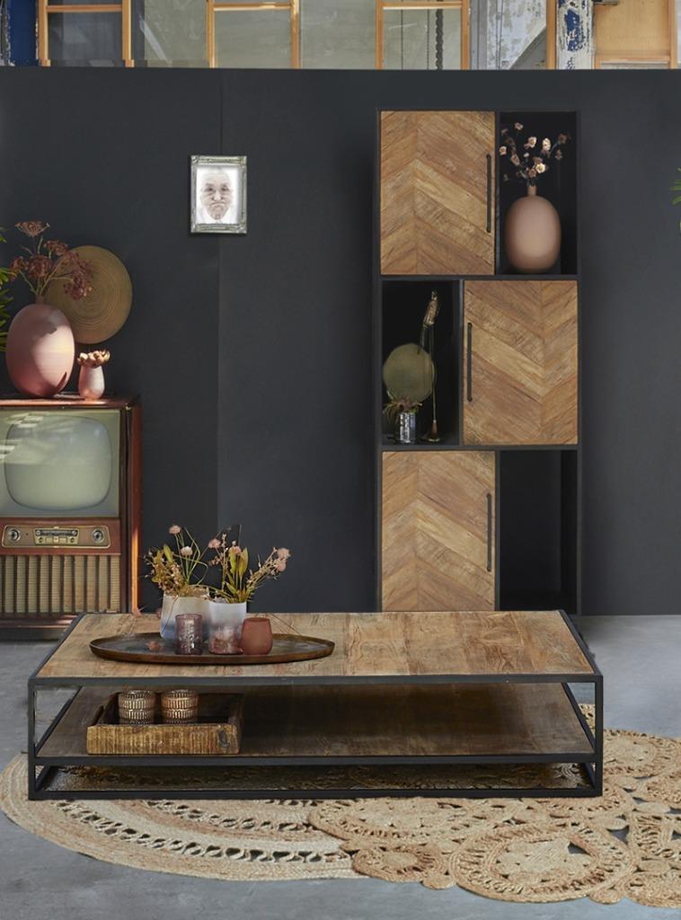 OMG salontafel ROS010 l Whoon l Room108 l van €929 voor €229, Ophalen, 50 tot 100 cm, Teakhout, 150 tot 200 cm