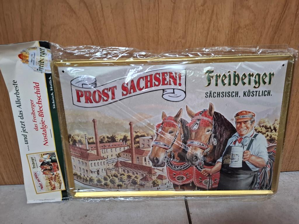 reclamebord Freiberger bier (nieuw in verpakking), Ophalen of Verzenden, Nieuw, Reclamebord, Plaat of Schild, Overige merken