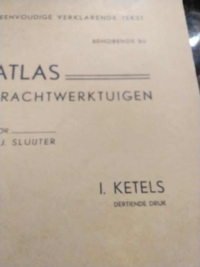 Atlas der Krachtwerktuigen - 13e Druk, Ophalen of Verzenden