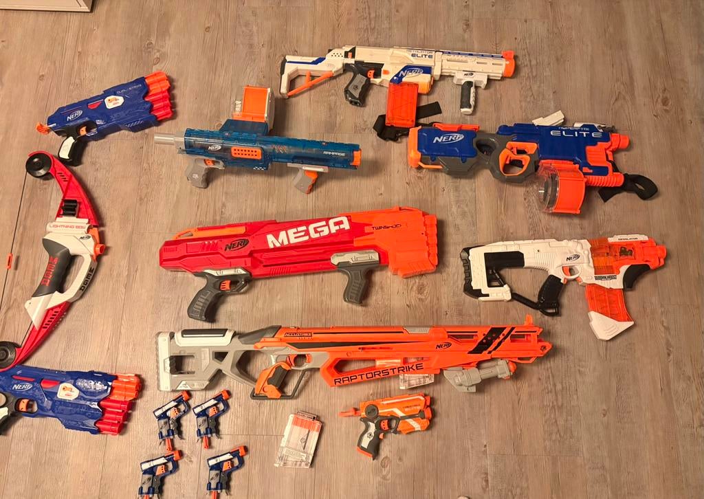Nerf guns collectie, Ophalen, Zo goed als nieuw